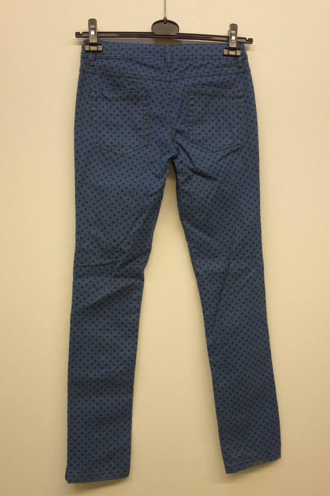 EK1038 Damen Hose von Tom Tailor, blau mit Punkten, Gr. 1643