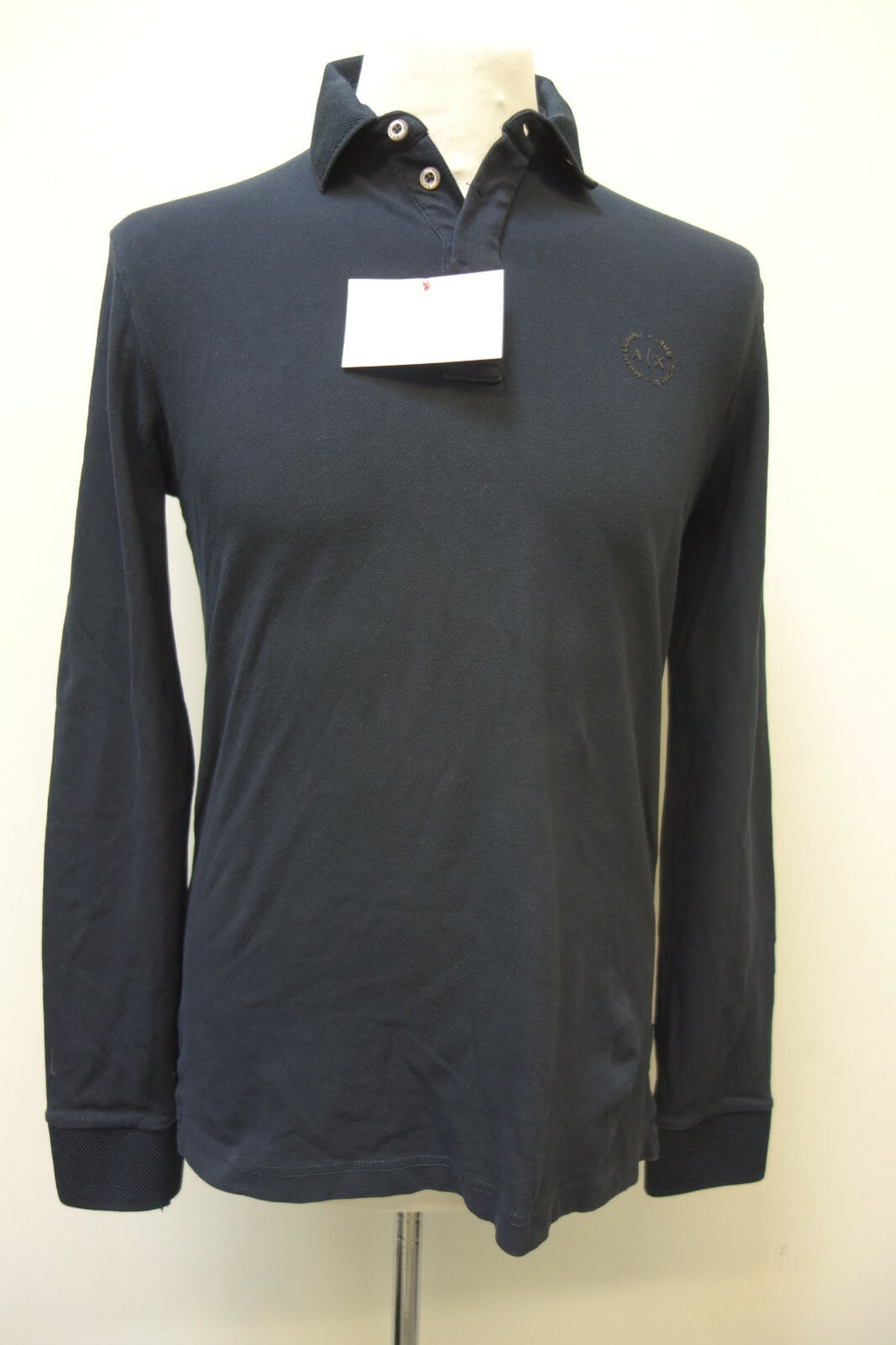 EK0708 Herren Poloshirt von Armani Exchange, schwarz, S0