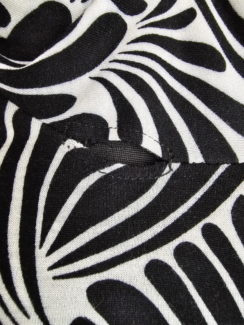 EK0385 Damen Kleid von Esprit, schwarz/weiß, Gr. L4