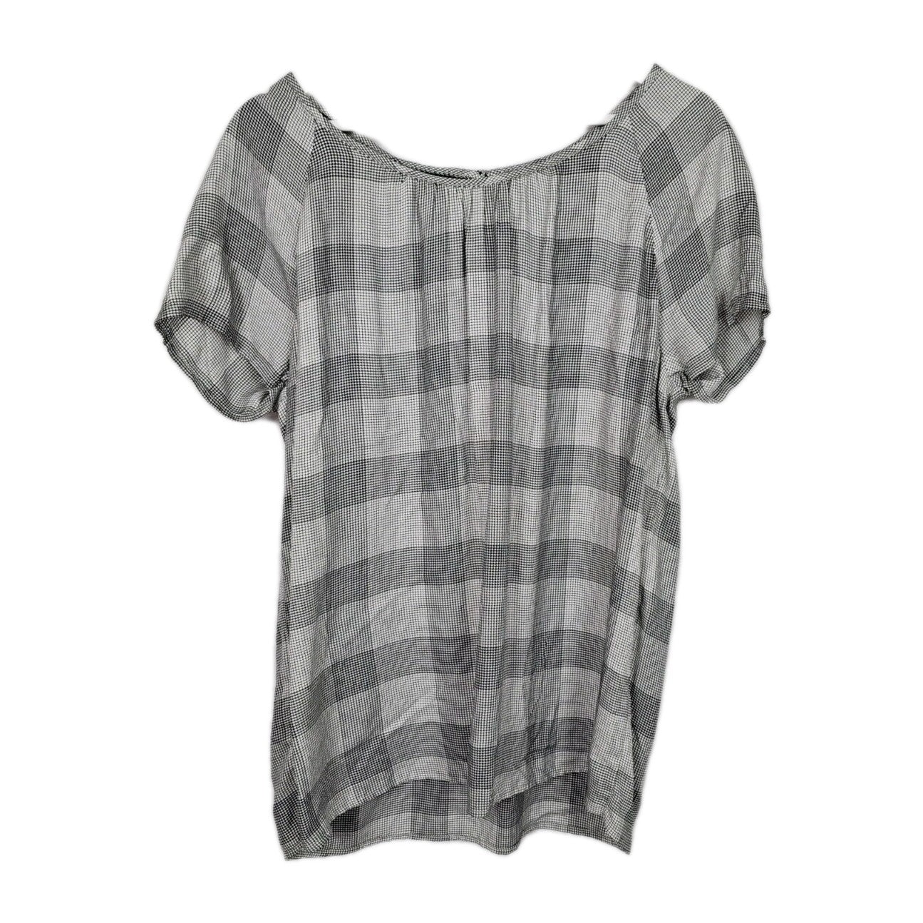 EK11238 Damen Bluse, Schwarz-Weiß, Gr. L0