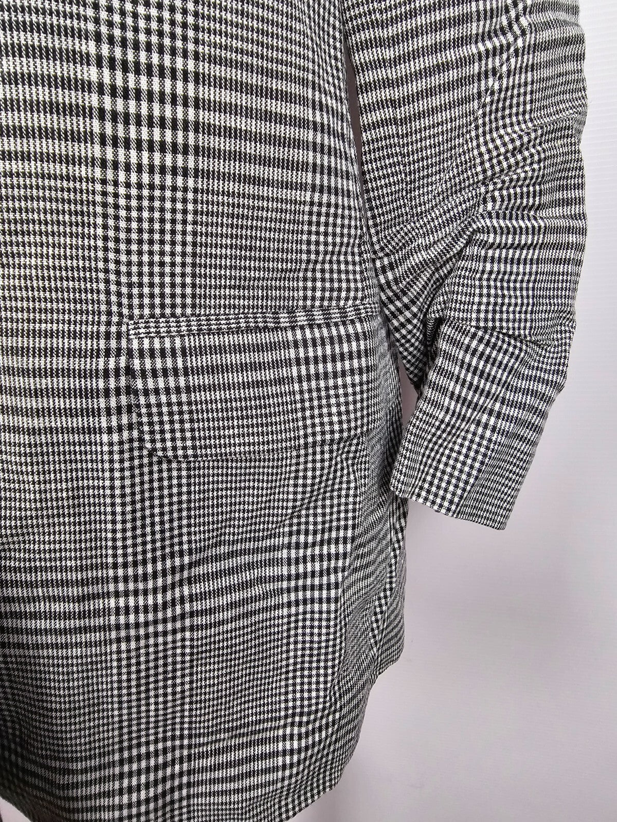 EK0752 Damen Blazer von Hallhuber, schwarz/weiß kariert, Gr. 383
