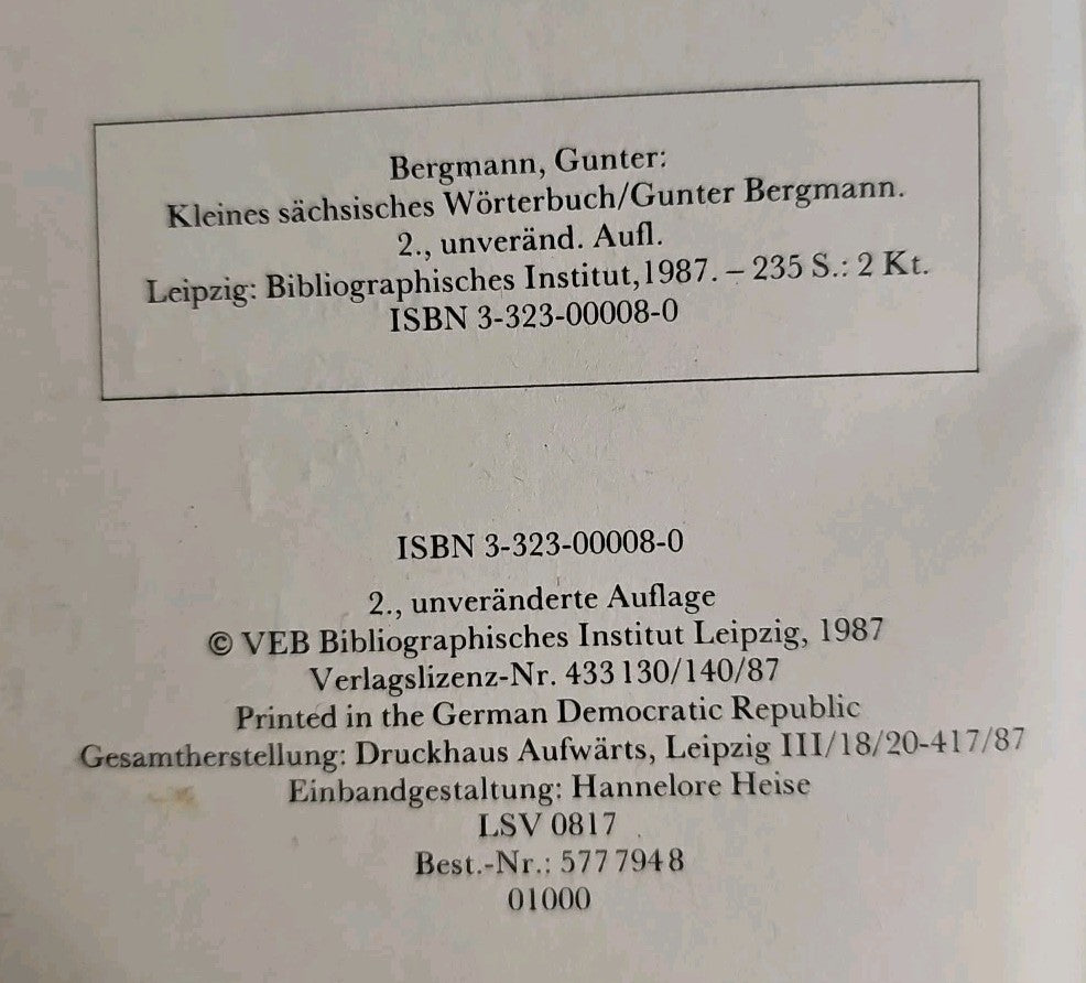 EB3092 Kleines sächsisches Wörterbuch, Gunter Bergmann3