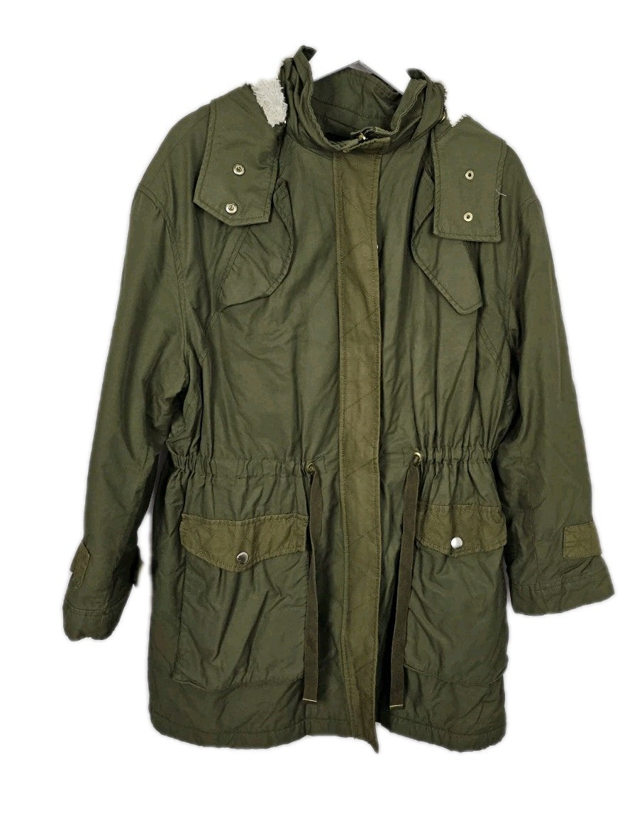 EK9754 Damen Parka von H&M, Grün, Gr. M0