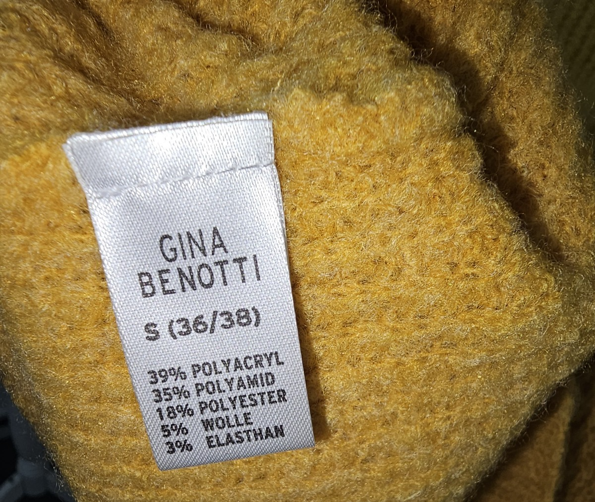 EK7788 Damen Pullover von Gina Benotti, gelb, Gr.S (36/38)5