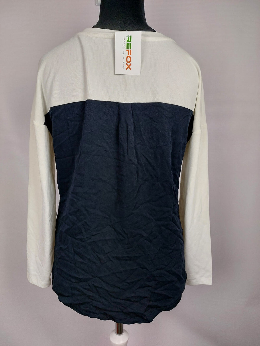 EK4801 Damen dünner Pullover von Street One, weiß/schwarz, Gr. 423