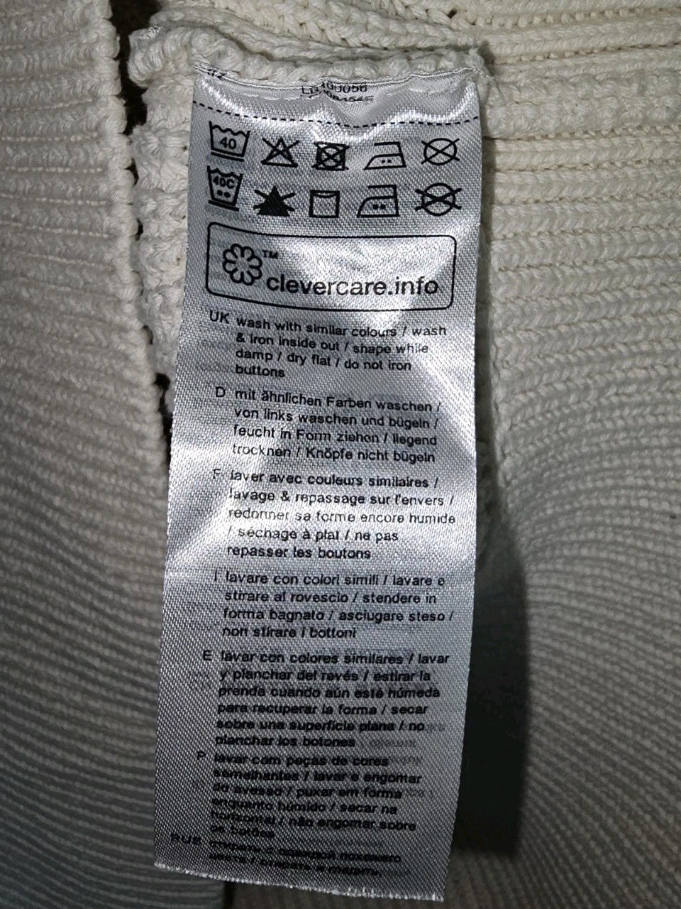 EK8804 Damen Strickjacke von Esprit, Cremeweiß, Gr.M3