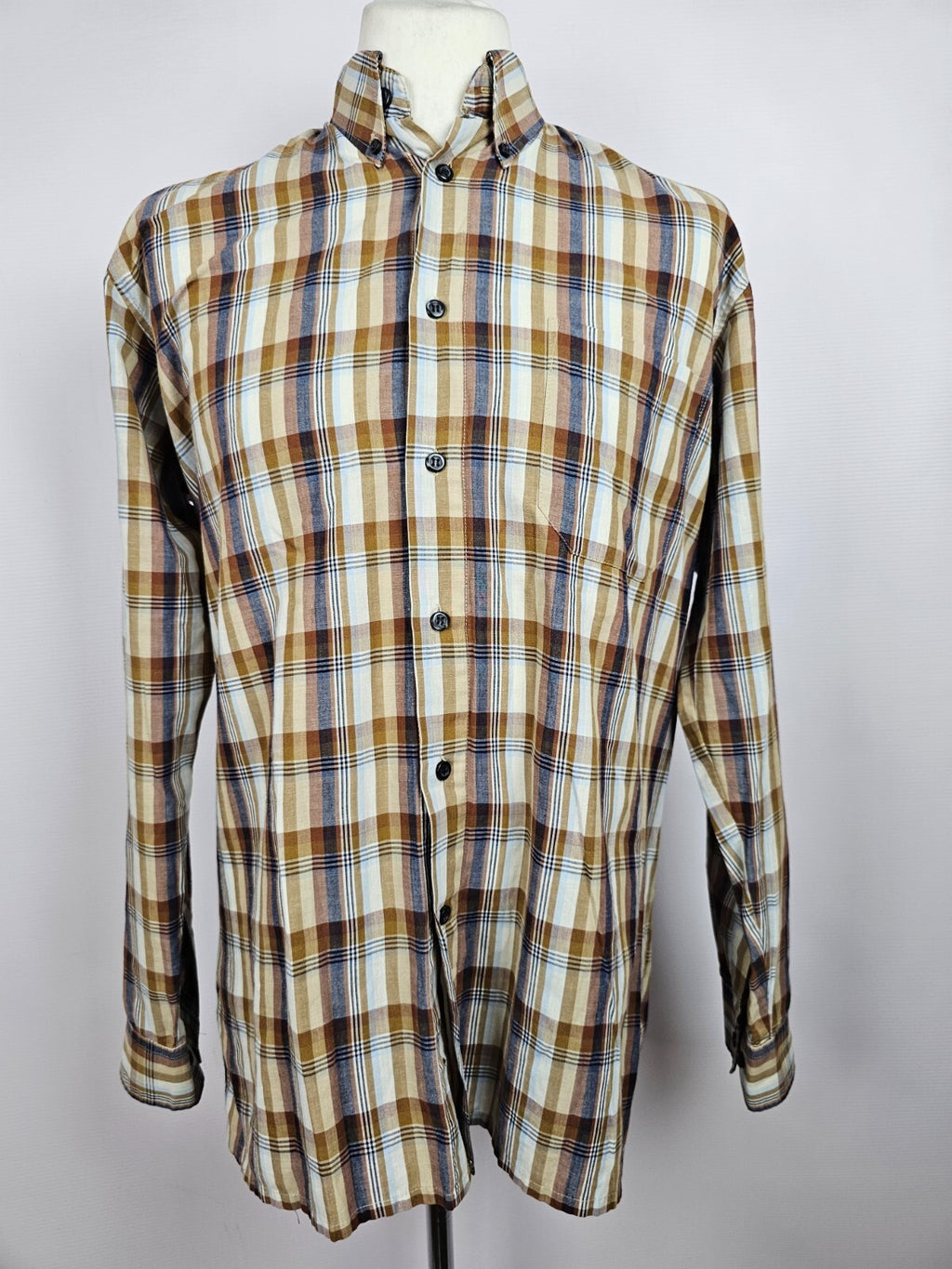 EK5418 Herren Hemd von Sergio Maldini, braun, Gr.M0