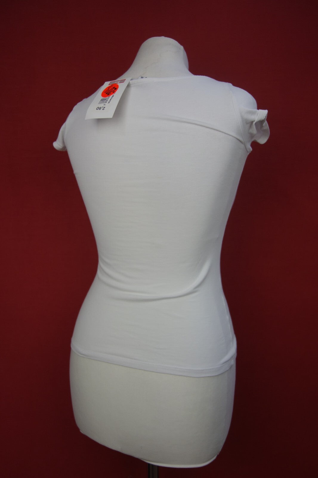 EK3946 Damen Top von Tally Weijl, weiß. Gr. XS3