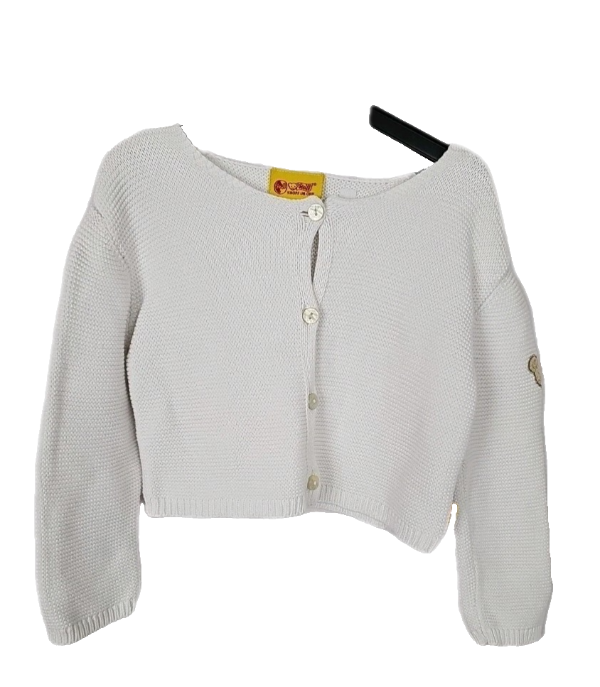 EK7486 Baby Jacke von Steiff Knopf Im Ohr, Gr.86cm/18M, Weiß0