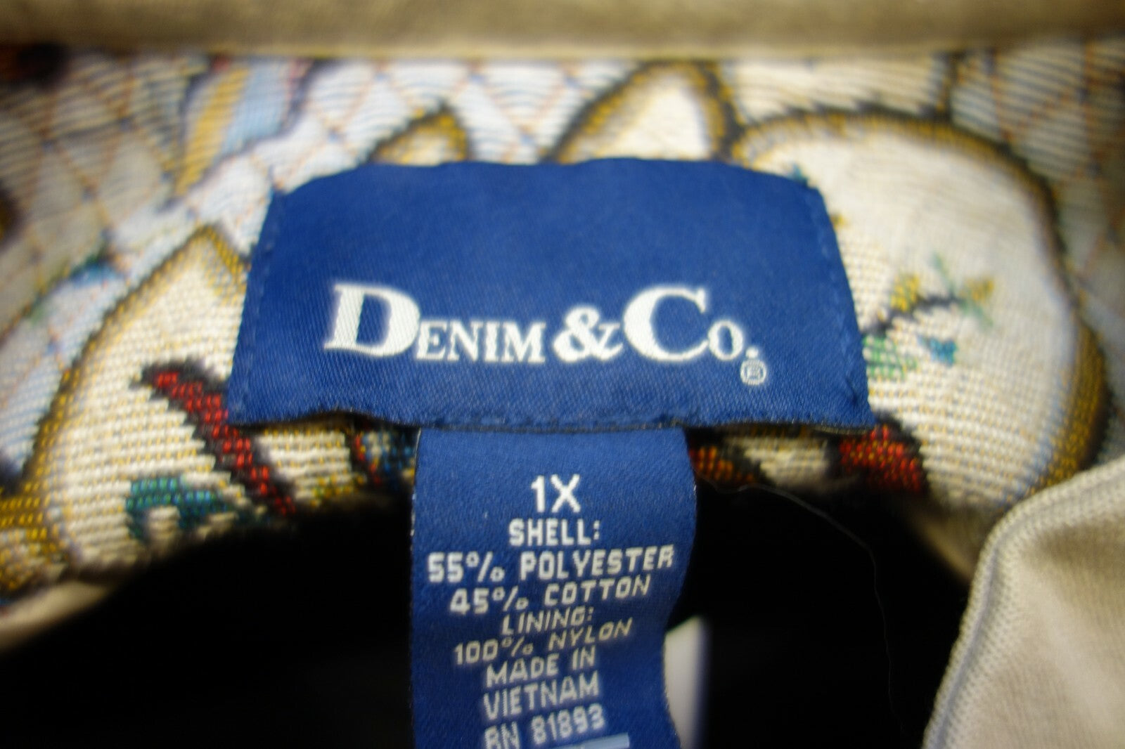 EK1417 Damen Jacke von Denim&co, Gr. XL5