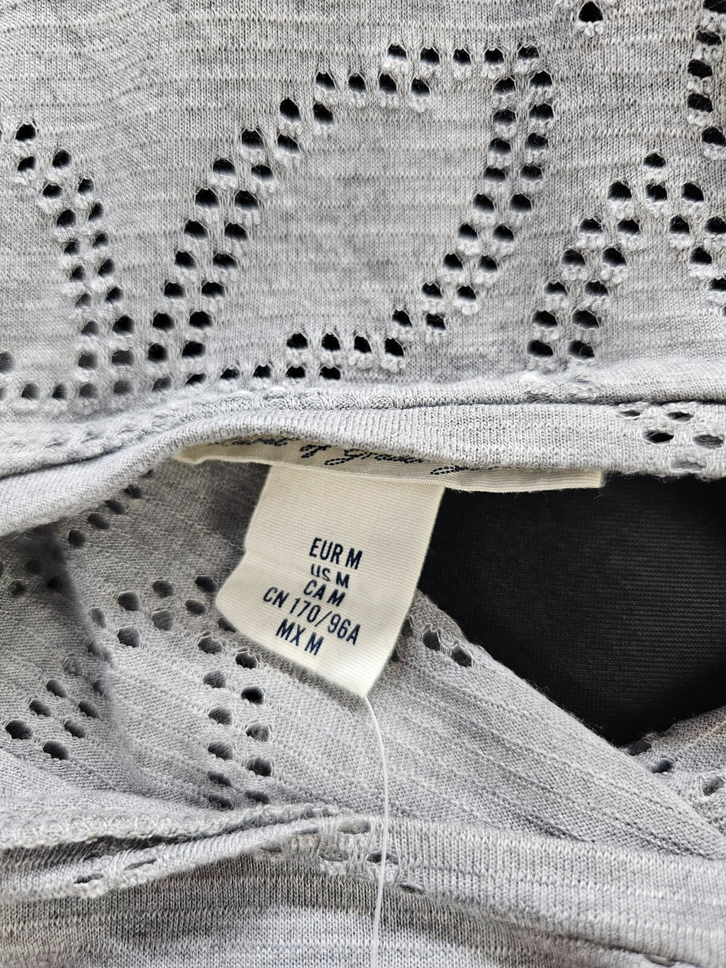 EK5784 Damen Langarmshirt von H&M, grau, Gr. M3