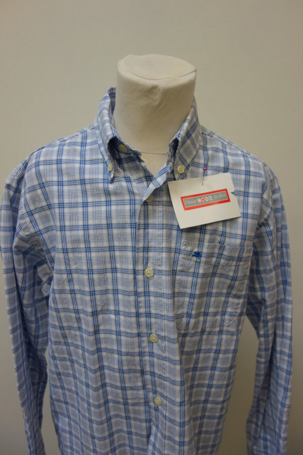 EK3842 Jungen Hemd von American Outfitters, blau/weiß kariert, Gr. 101