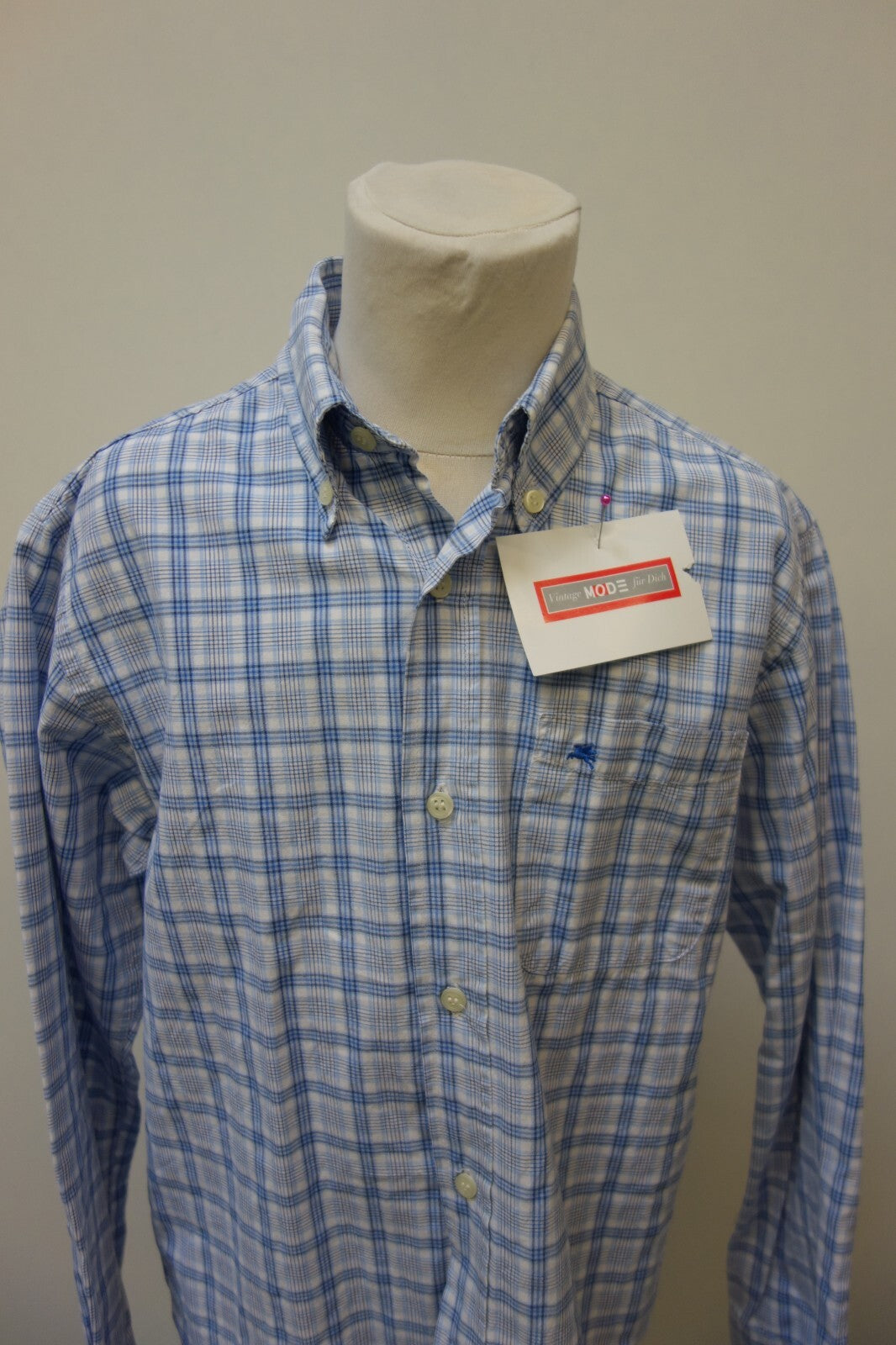 EK3842 Jungen Hemd von American Outfitters, blau/weiß kariert, Gr. 101