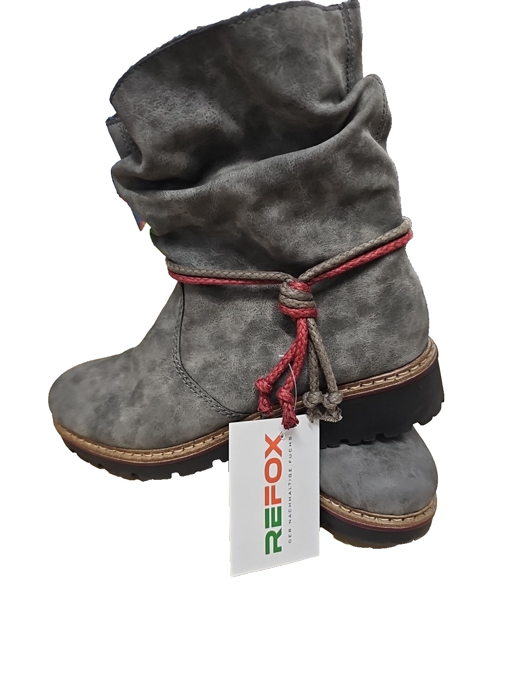 Es705 Winter Stiefelette Rieker Gefüttert Grau Gr 40 wie neu0