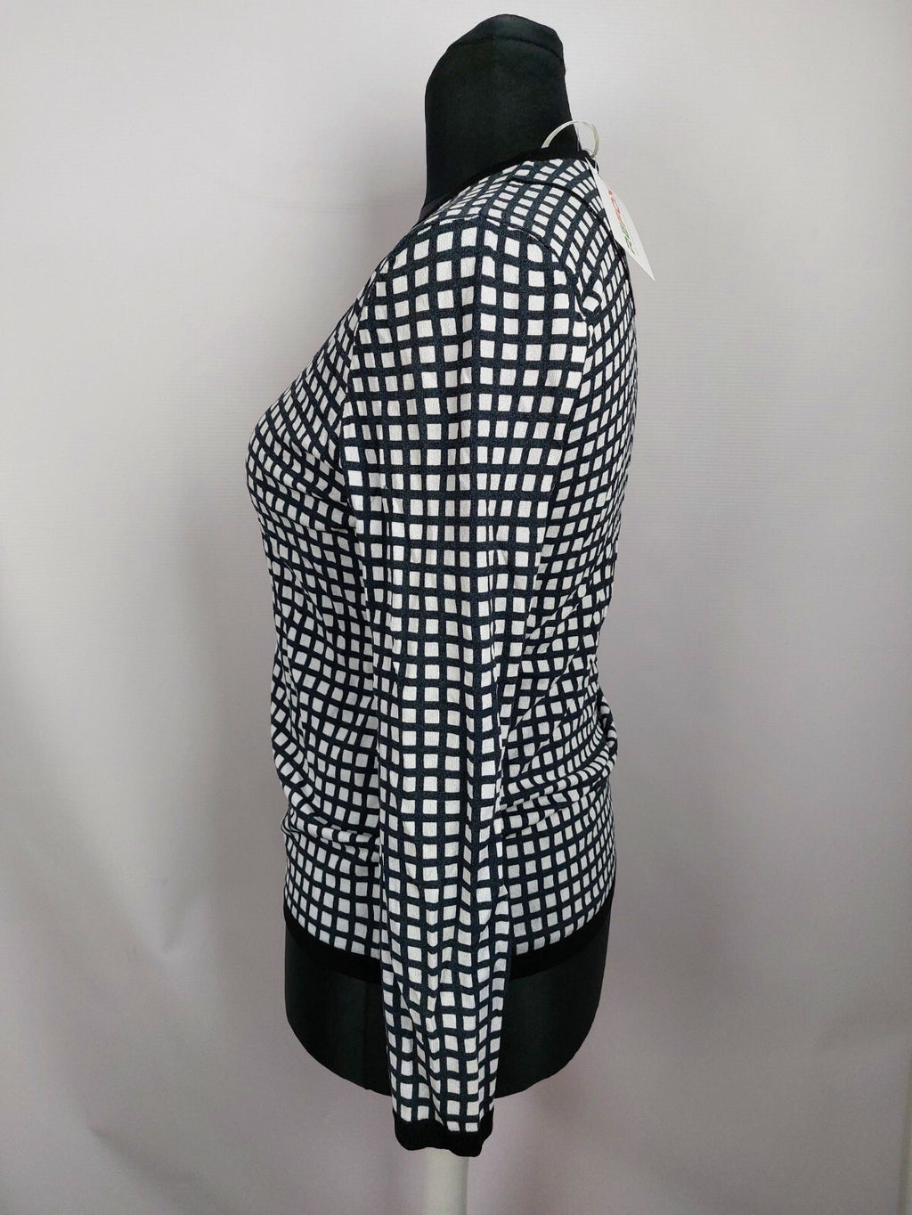 EK5070 Damen Strickjacke von Frank Walder, schwarz-weiß, Gr.424