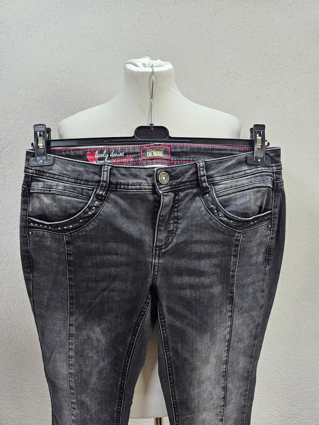 EK5221 Damen Jeans Street One, grau, Gr. 28/301