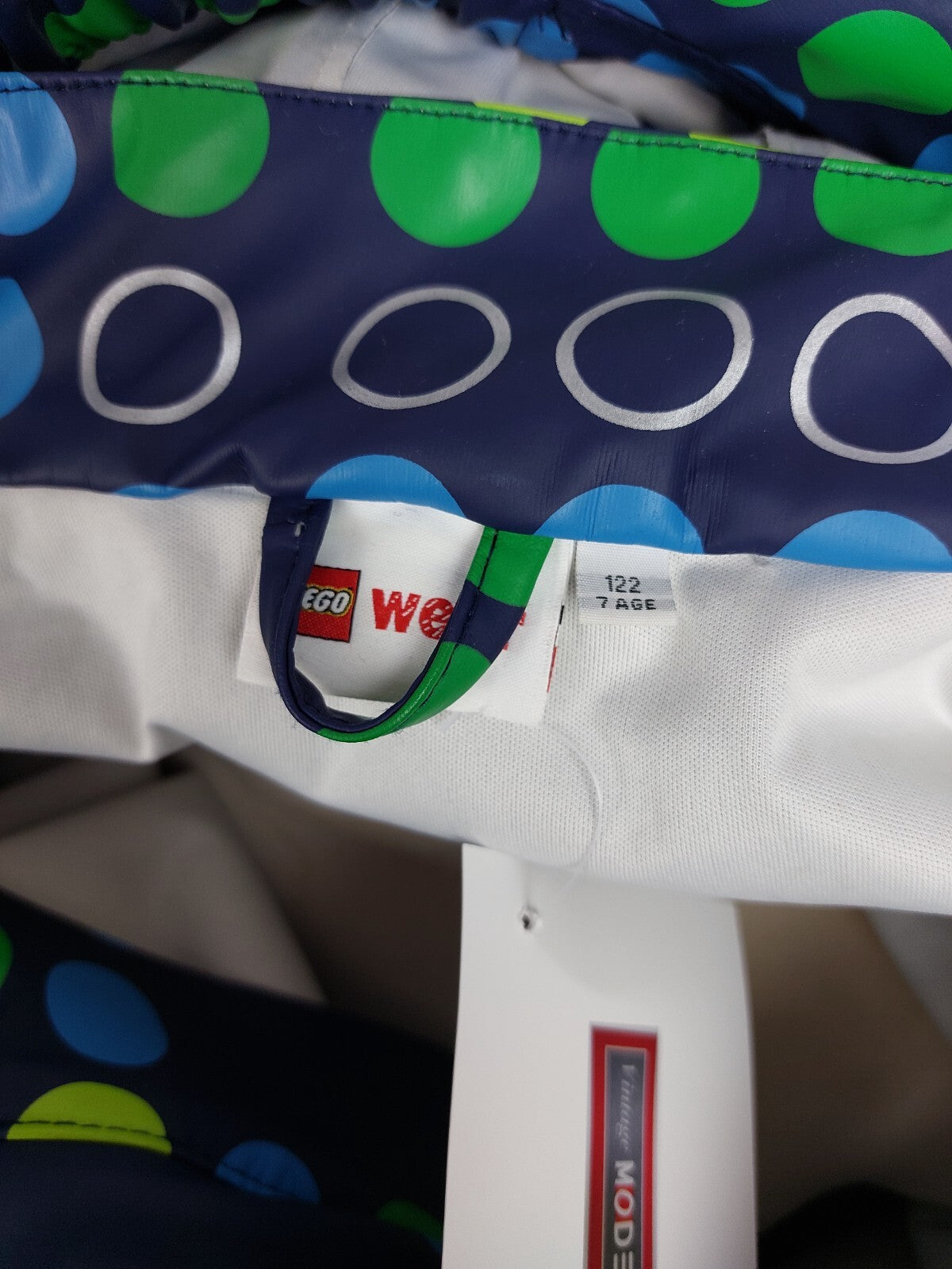 EK4581 Kinder Matschjacke von Lego Wear, blau. gepunktet, Gr. 1226