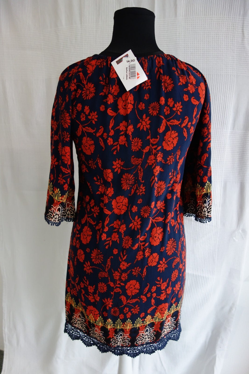 EK2415 Damen bluse von Apricot, blau-orange, Gr.XS3