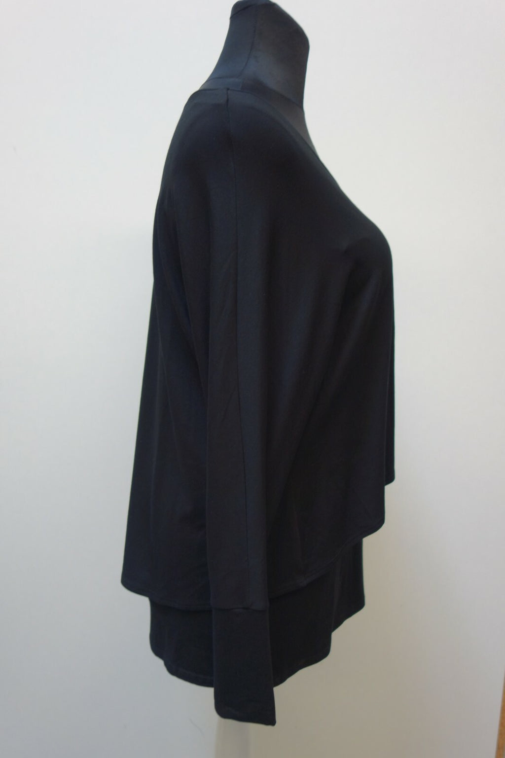 EK1142 Damen Longshirt von Doris Streich, schwarz, Gr. 403