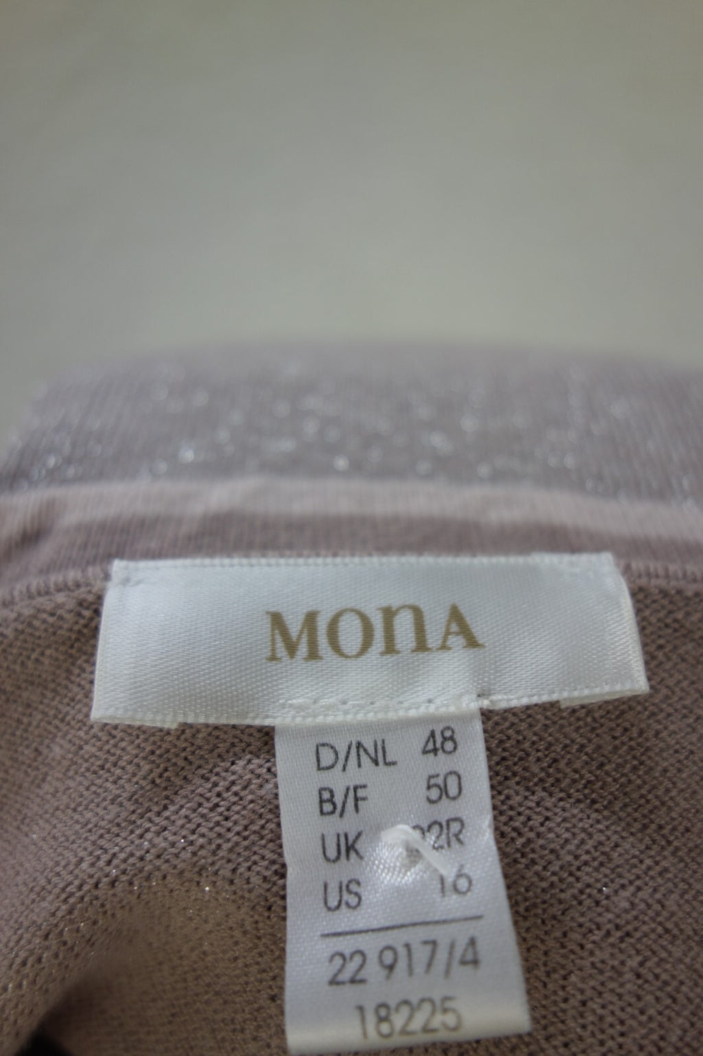 EK2594 Damen dünner Pullover, rosébraun, Gr. 484