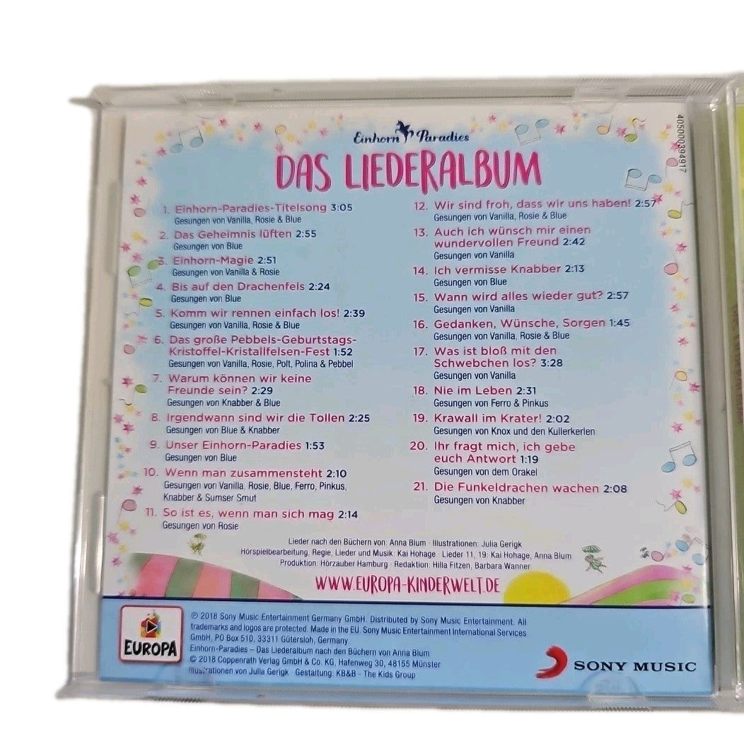 EB3213 Einhorn Paradies , Das Liederalbum, CD2