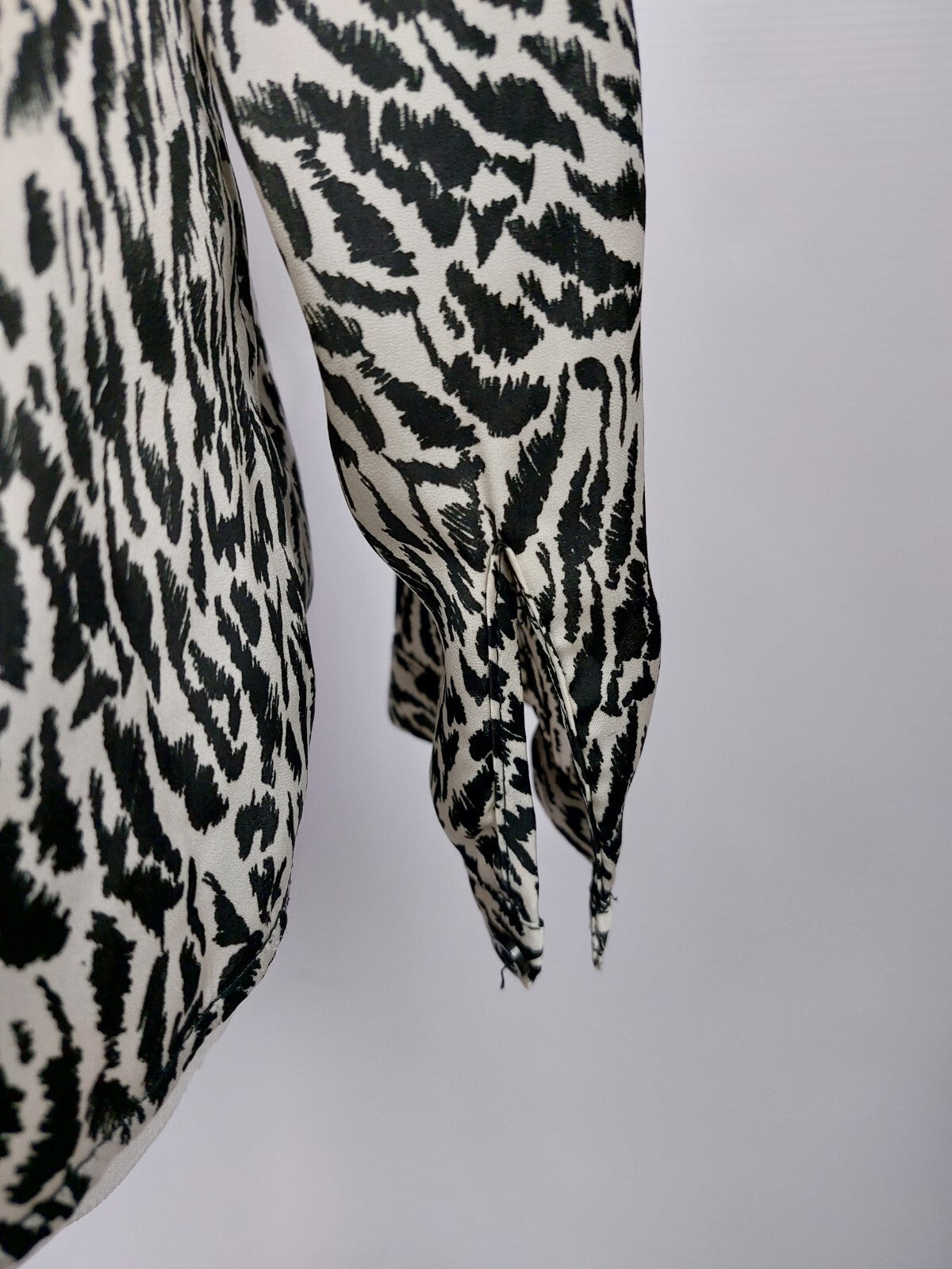 EK4585 Damen Bluse von Esprit, schwarz/weiß, Gr. 345