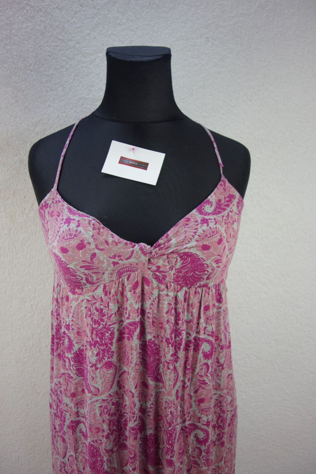 EK1354 Damen Kleid von Mauiwowie, rosa pink gemustert, Gr. XL1
