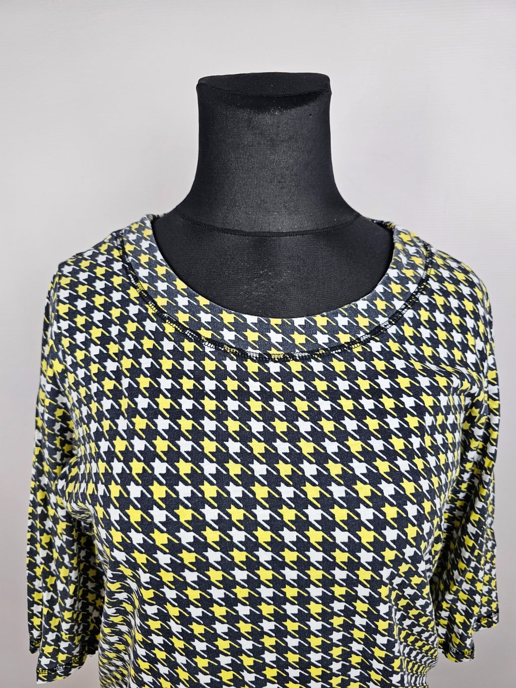 EK5368 Damen Shirt, grauschwarz/gelb/weiß, Gr. 461