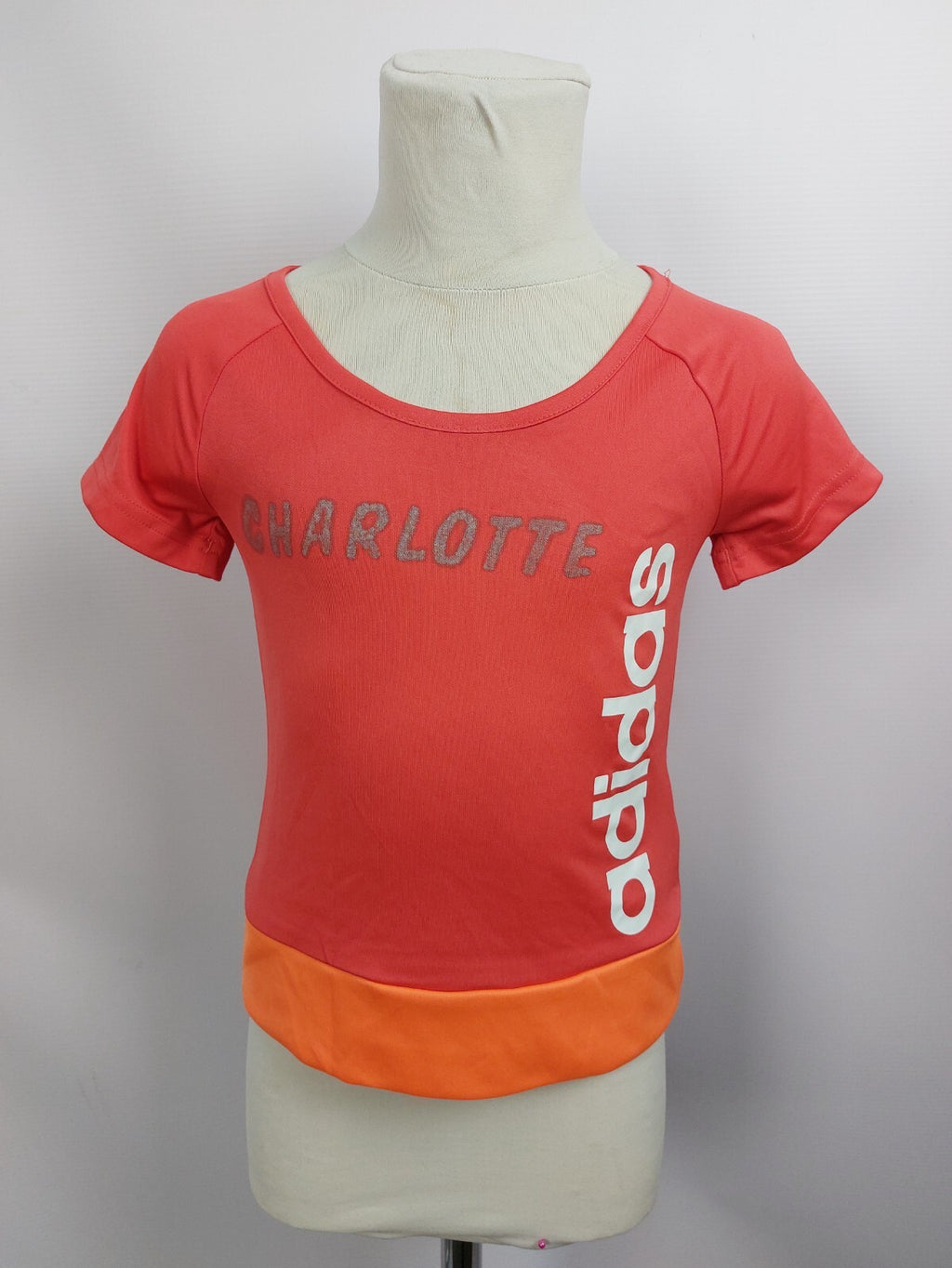 EK3032 Kinder Sport Shirt von adidas, rot/orange, Gr. 1160