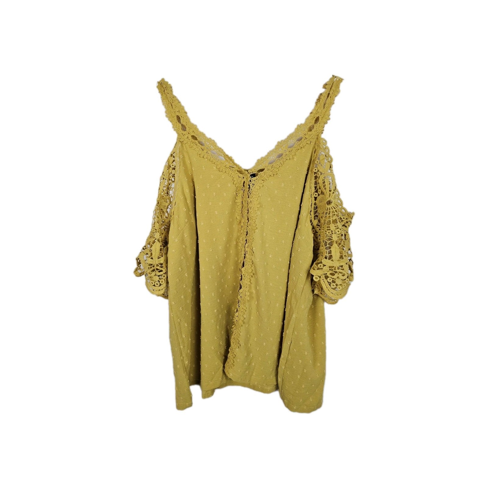 EK10332 Damen T-Shirt Shein Gr.2XL Gelb0