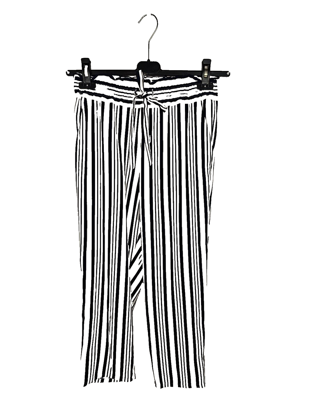 EK6729 Damen Stoffhose von Zara, Weiß-blau, Gr.XS0
