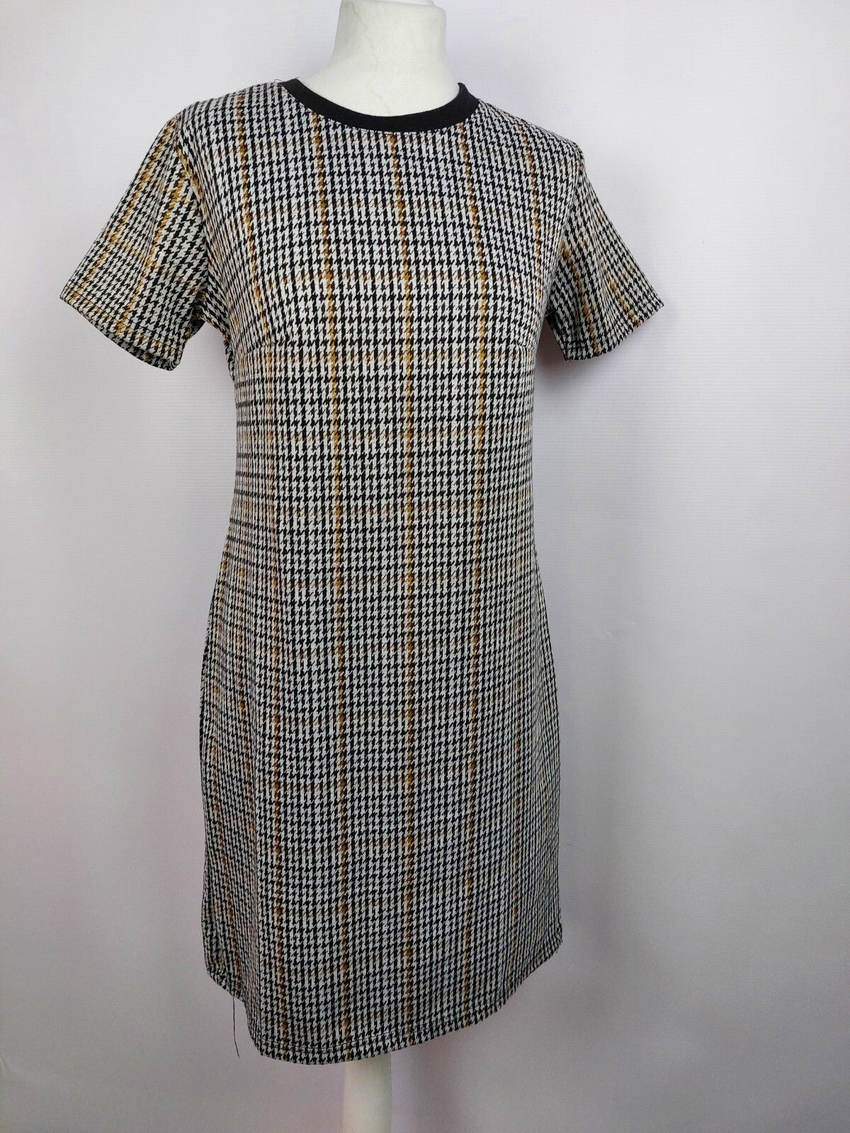 EK4713 Damen Kleid von Janina, schwarz/weiß/gelb, Gr. 380