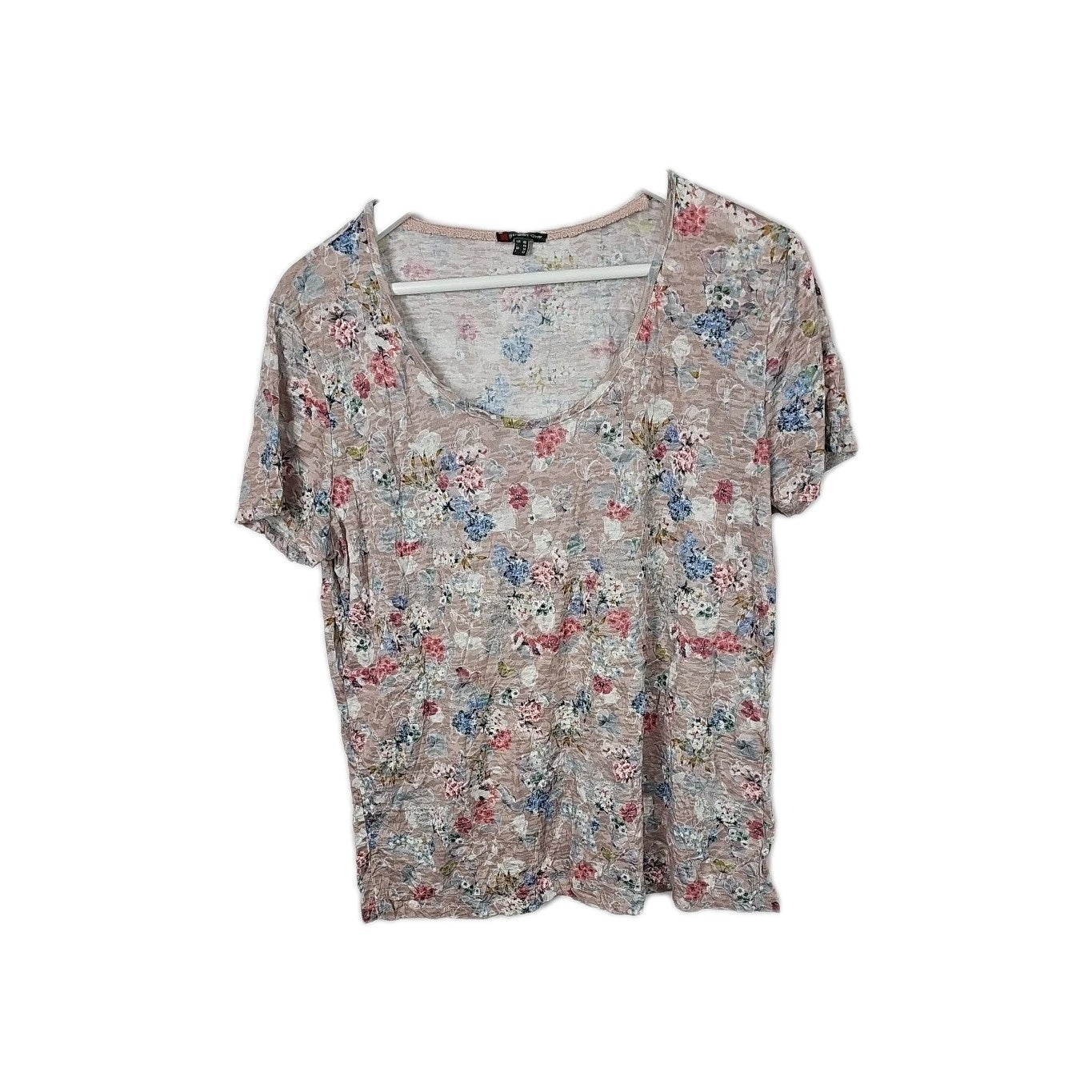 EK9146 Damenshirt Street One Gr.40 Braun Blumenmuster0