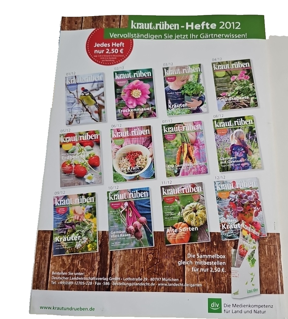 EB3494 Kraut&Rüben 8/2017 Gurken Feldsalat Tomaten Holunder Wachteln Helenium 1