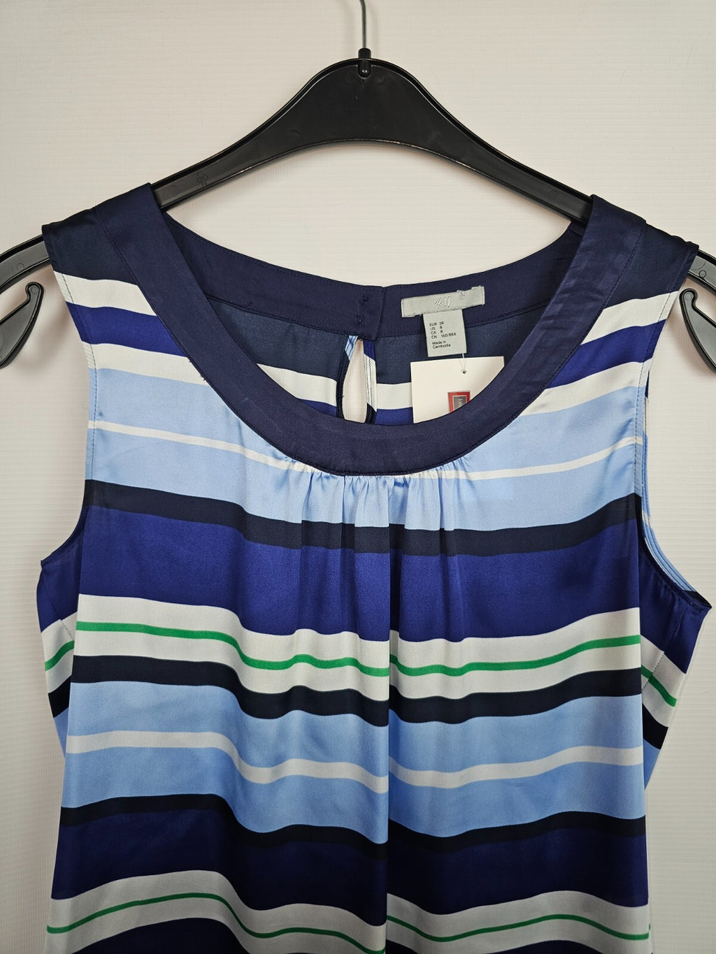 EK5172 Damen Top von H&M, blau, Gr.381