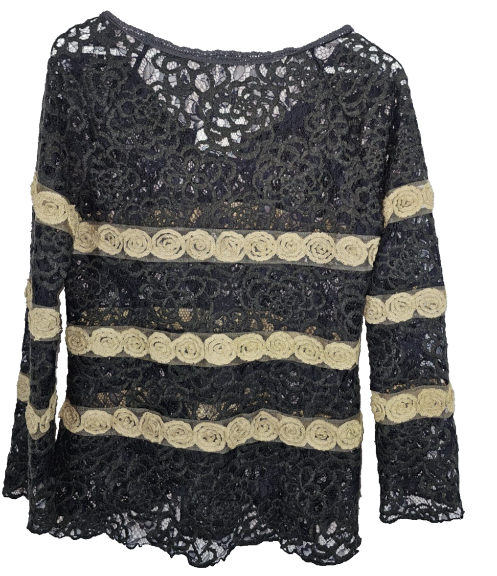 EK7811 Damen Bluse von Oontainer, schwarz, Gr.L4