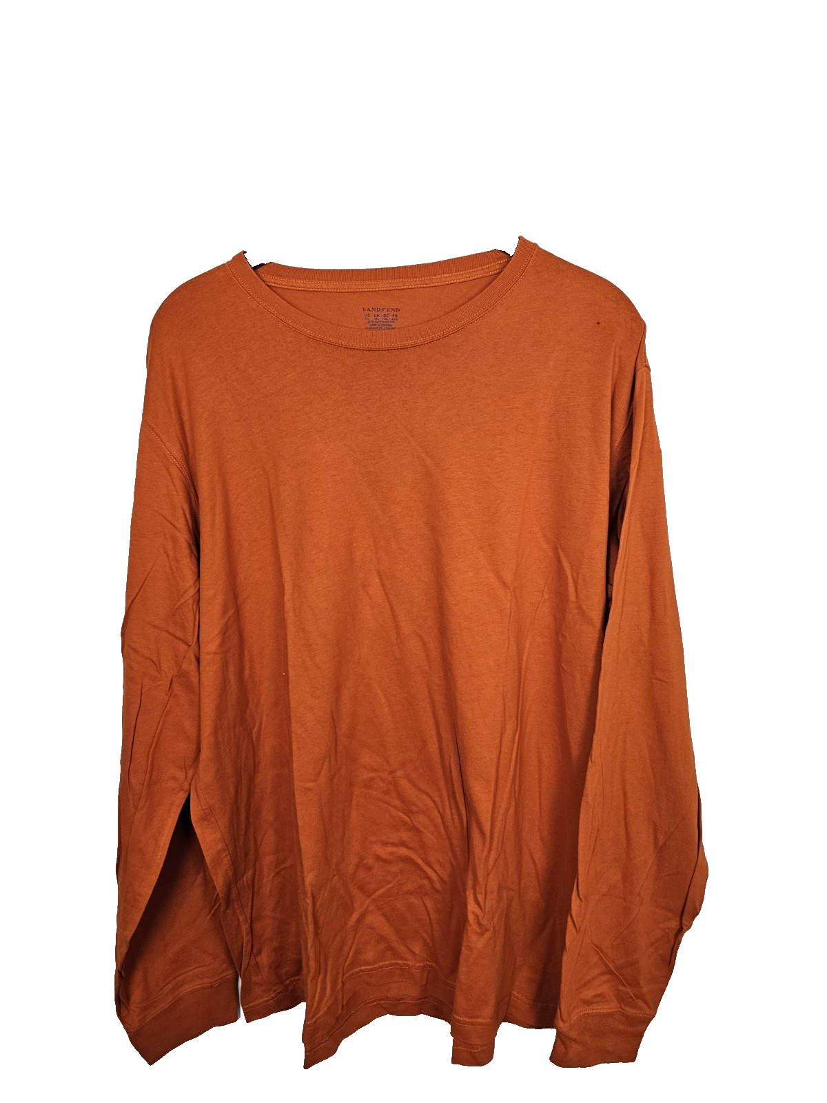 EK8487 Herren Sweatshirt von Lands'end, Orange, Gr. XXL0