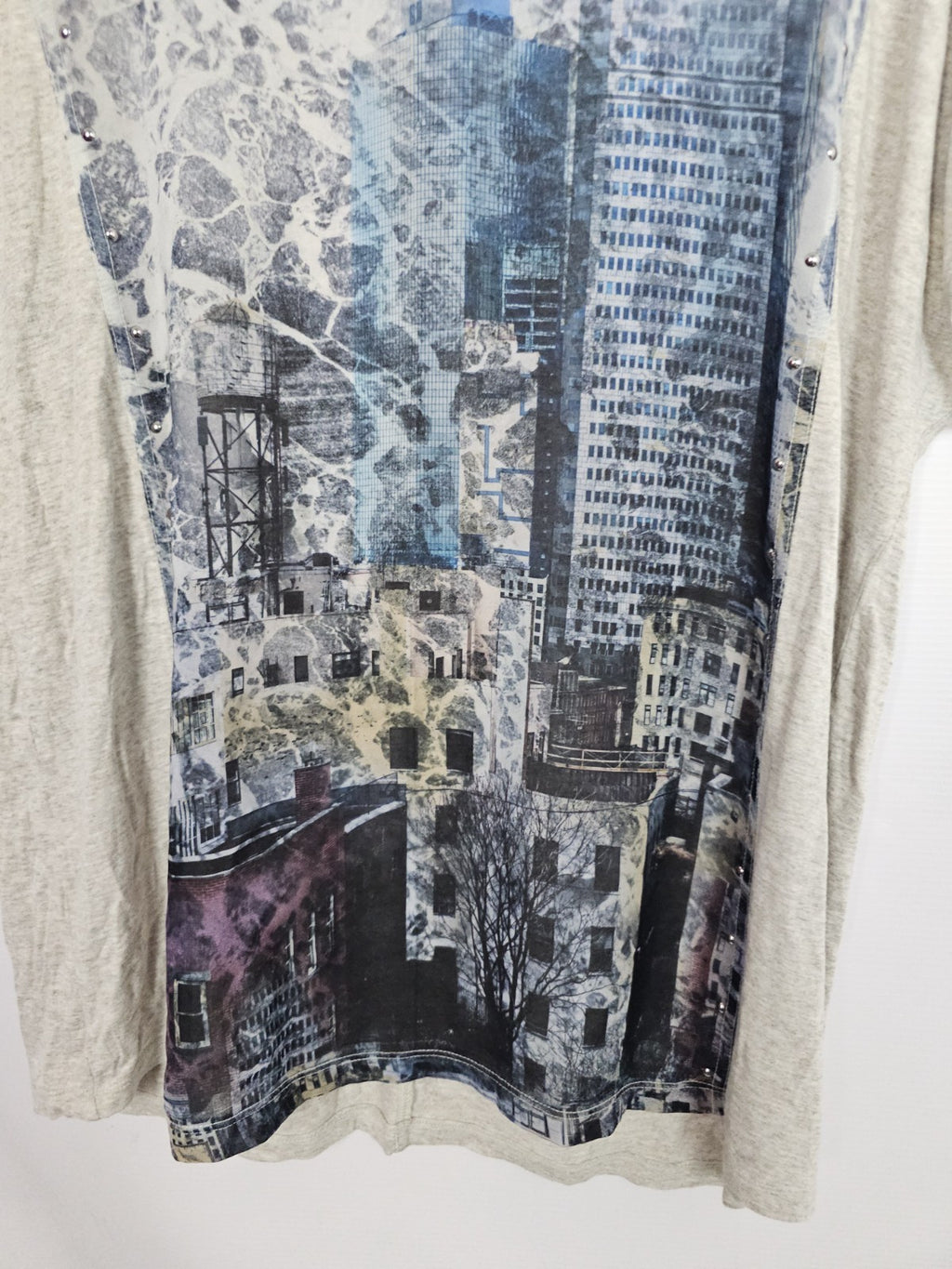 EK9634 Damen Shirt, grau-blau, Gr.L1