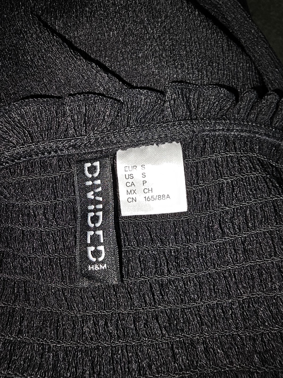 EK6523 Damen Kleid von Divided H&M, schwarz, Gr.S5