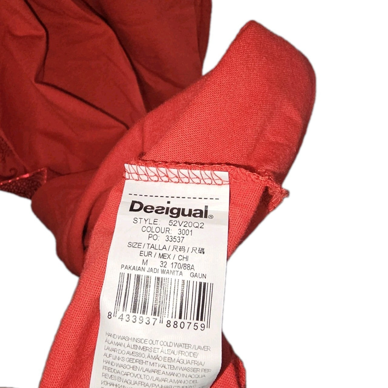 EK10496 Damen Kleid von Desigual, rot, Gr.M5