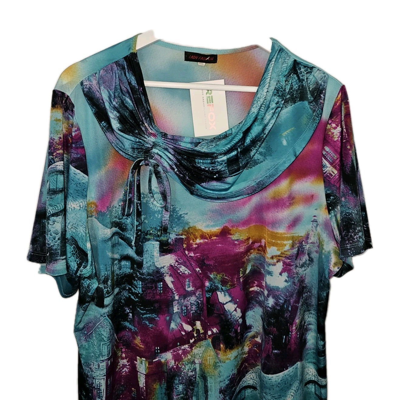 EK7794 Damen Bluse von Lady Fashion, Blau, Cr. XXXL1