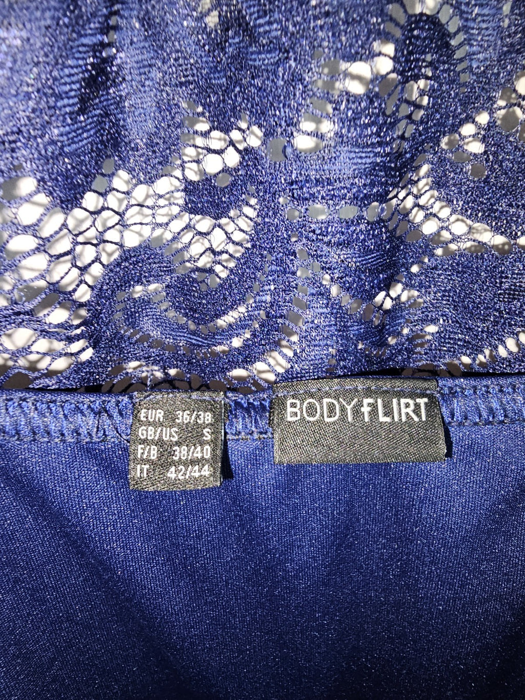 EK8166 Damen Kleid von Bodyflirt, Blau, Gr. 36/383