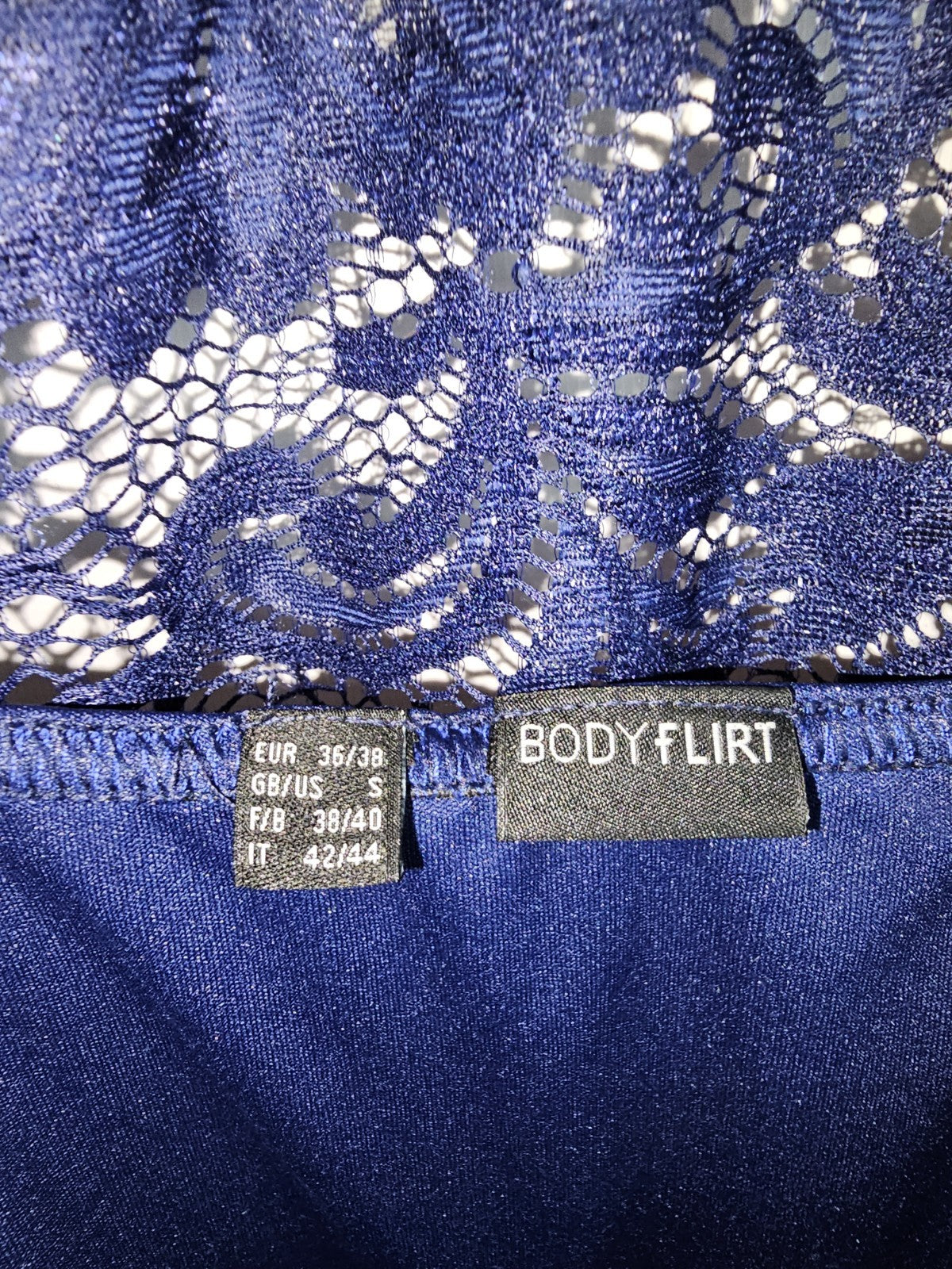 EK8166 Damen Kleid von Bodyflirt, Blau, Gr. 36/383