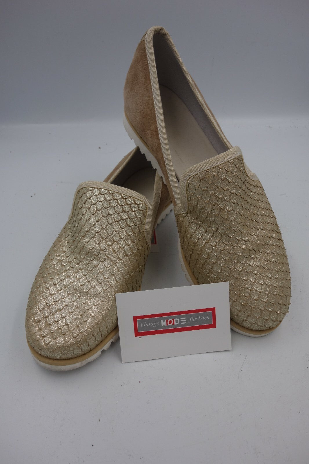 ES0339 Damen Halbschuhe, Gold-Braun, 400