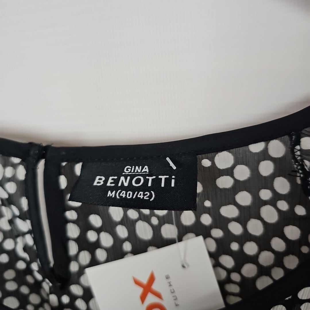 EK1328 Damen Bluse von Gina Benotti, Schwarz, Gr.40/423