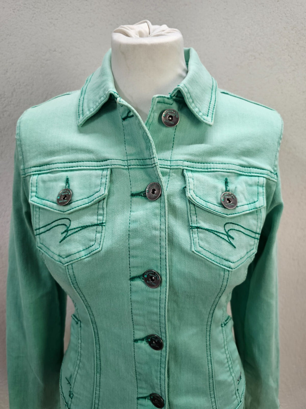 EK2891 Damen Jeansjacke von Street One, grün, Gr. 341