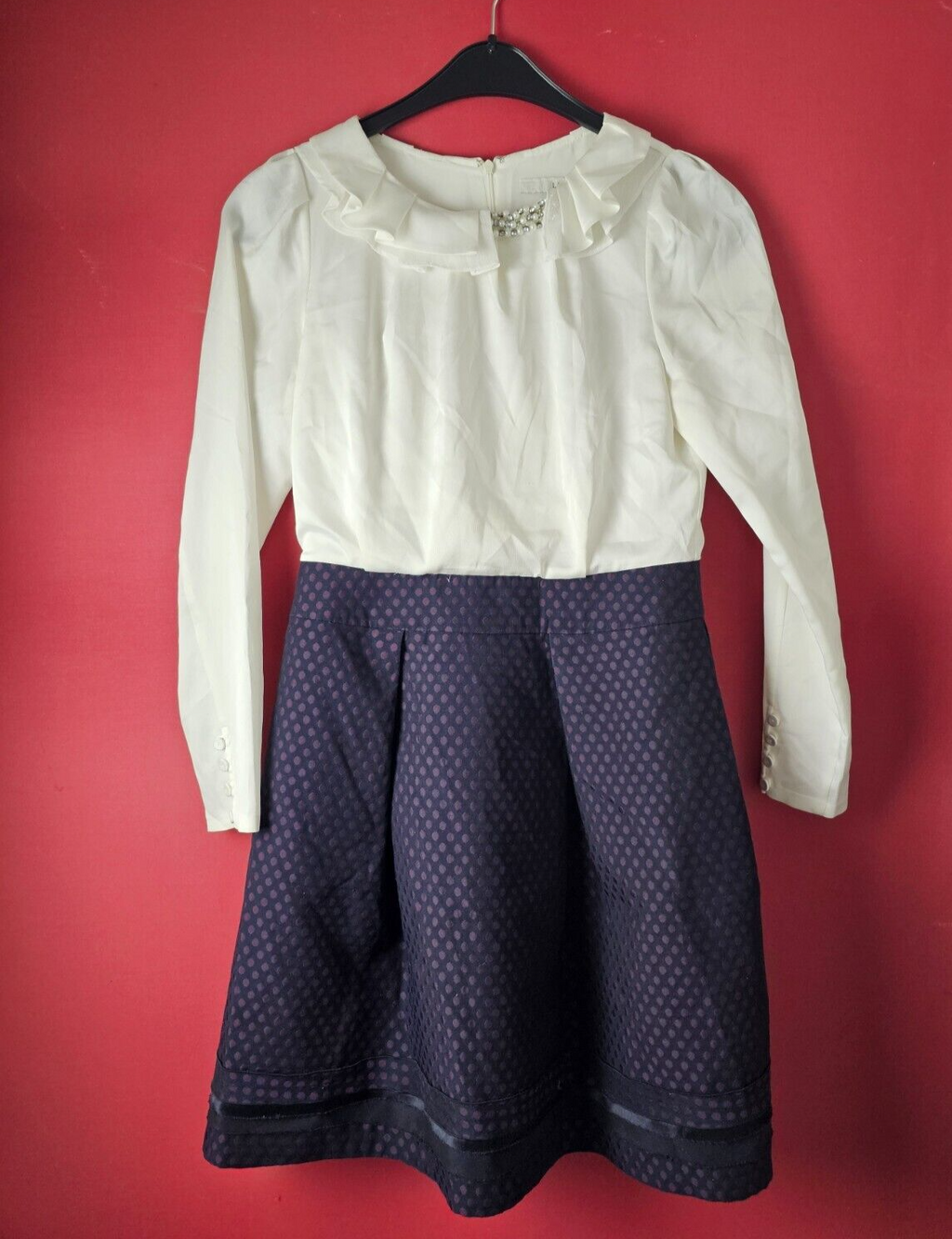 EK6542 Damen Kleid von List in New York, weiß-blau, Gr.361