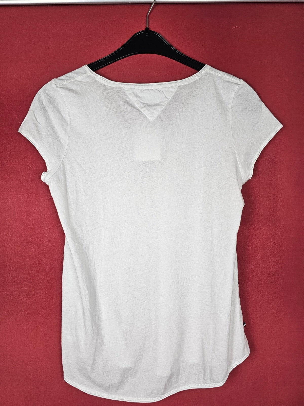 EK6617 Damen T-Shirt von Tommy Jeans, weiß, Gr. S3