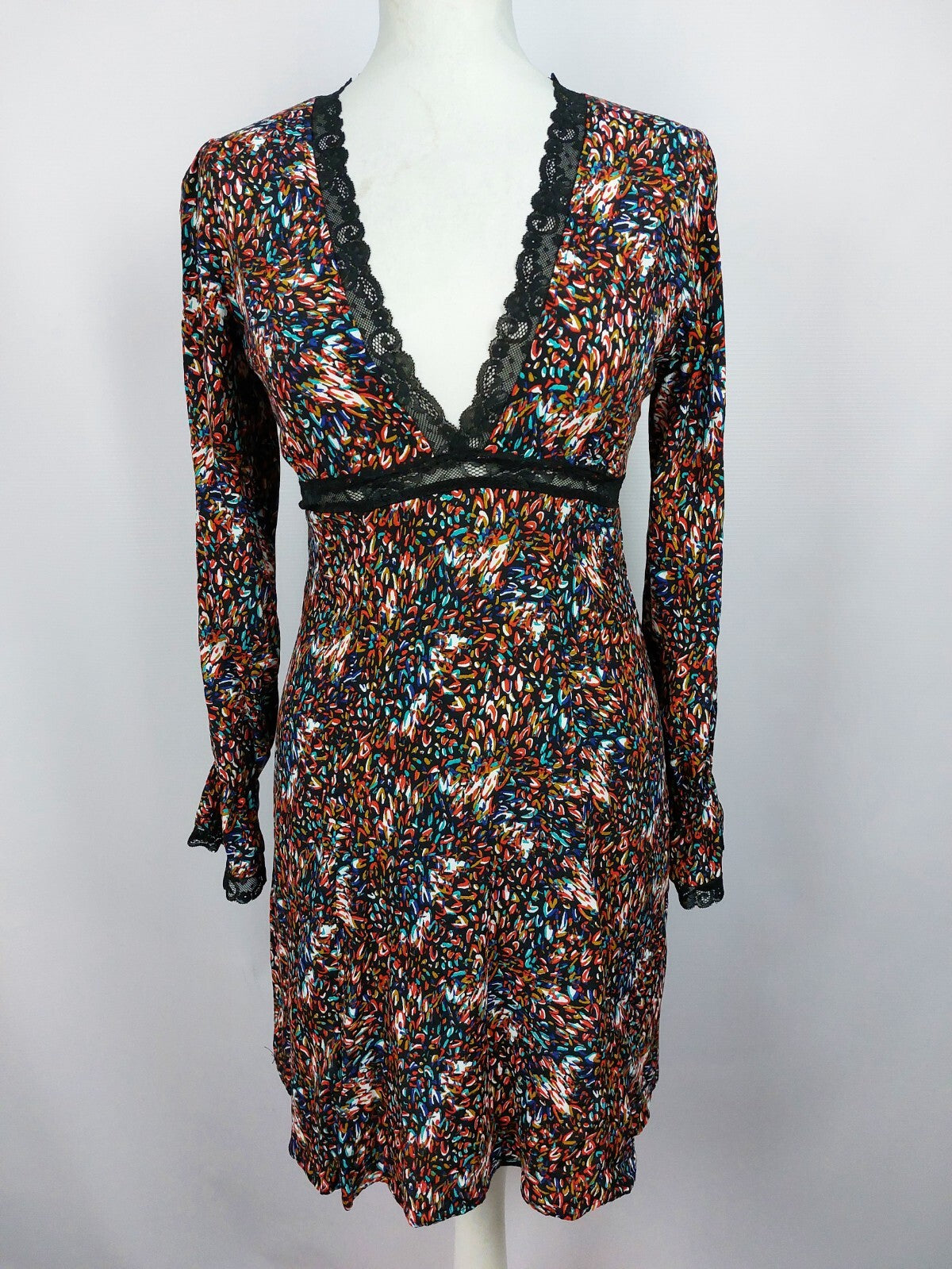 EK4913 Damen Kleid von Deezee, mehrfarbig, Gr. S0