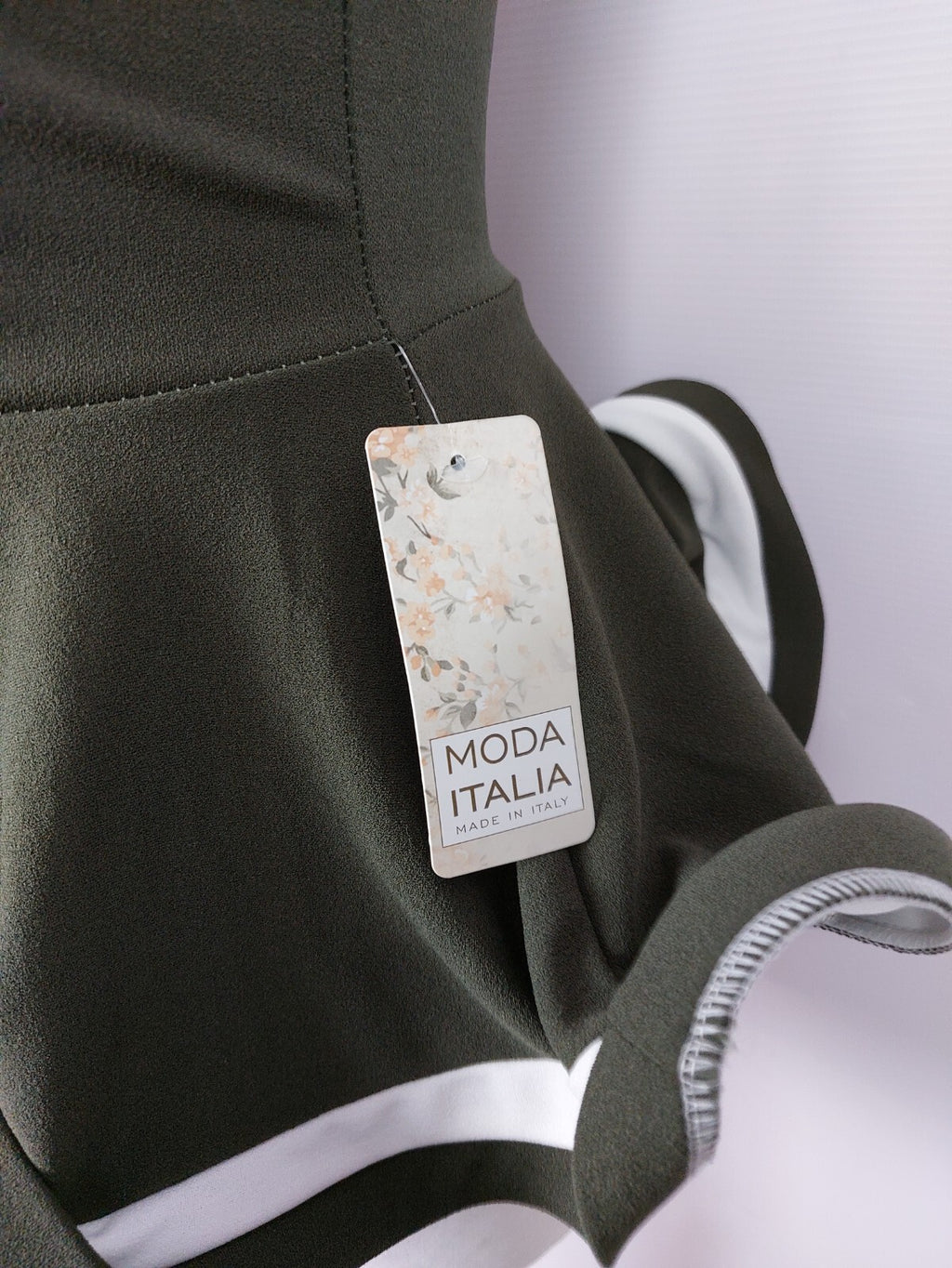 EK3409 Damen Top von Moda Italia, oliv, Gr. 343